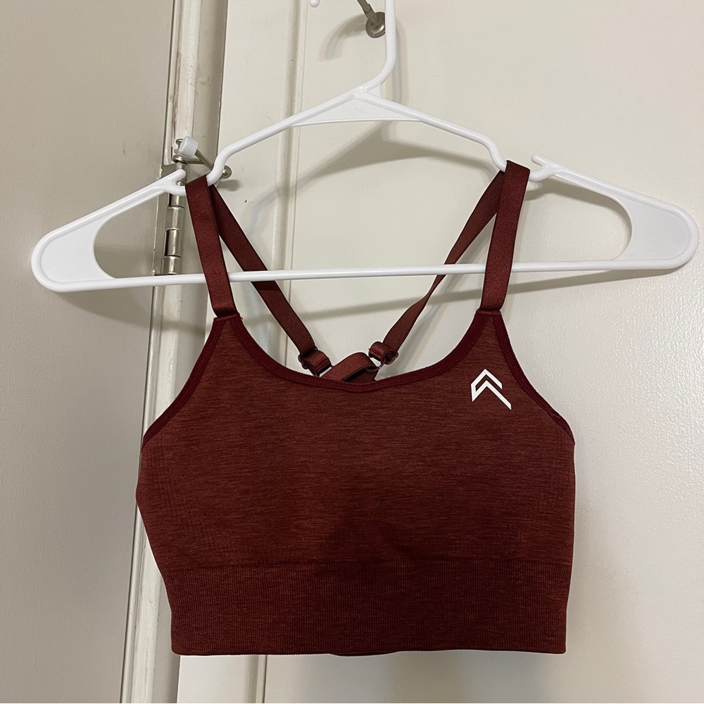 Oner Active Classic Seamless Sports Bra Size Small Rosewood Marl